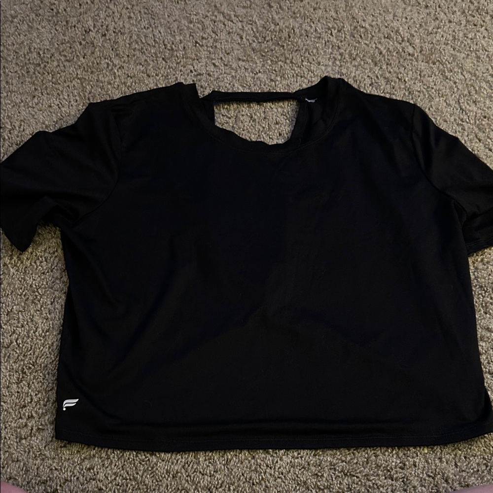 Fabletics Black Short Sleeve Tee
